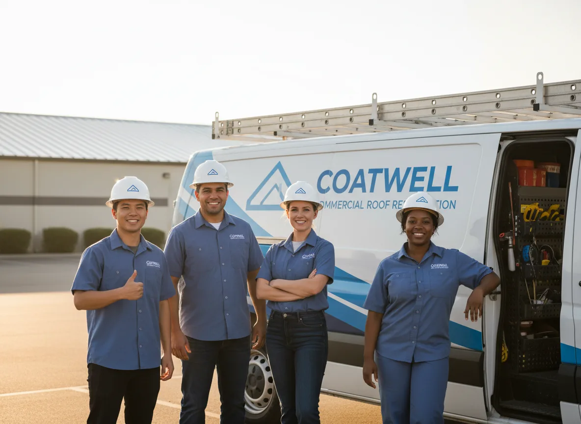Commercial roof coating company in Winter, WI